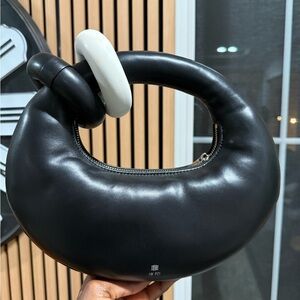 JW PEI Black Handbag with Monochrome Handle